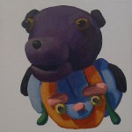 Purple Bear and Face by Peter Opheim
