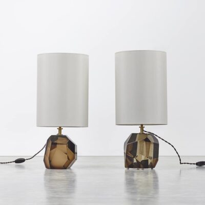 Pair of Topaz Prisma Table Lamps
