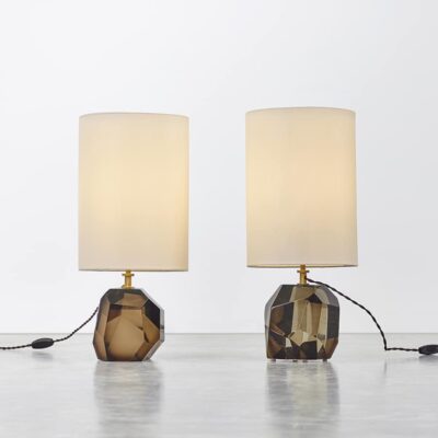 Pair of Topaz Prisma Table Lamps