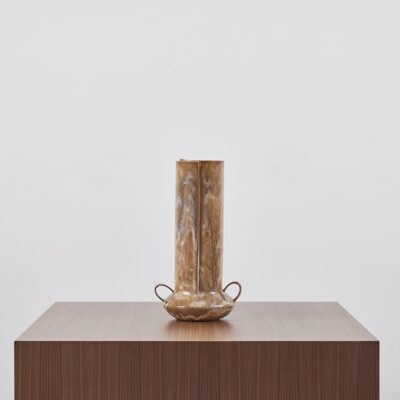 Medium Boule with Handles in Agate Glaze