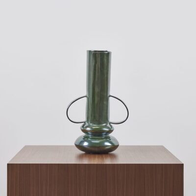 Double Boule with Handles in Verdigris