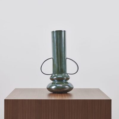 Double Boule with Handles in Verdigris