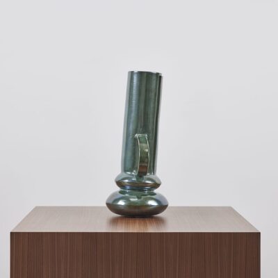 Double Boule with Handles in Verdigris