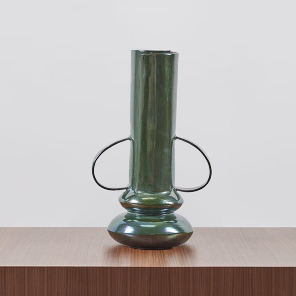 Double Boule with Handles in Verdigris