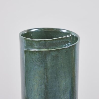 Double Boule with Handles in Verdigris