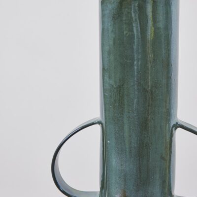 Double Boule with Handles in Verdigris