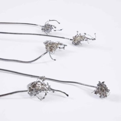 Spring Flowers in Gunmetal