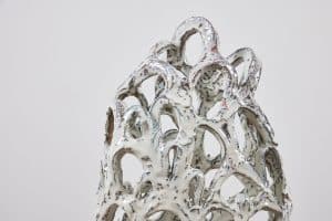 Tulipier – Large in Crackled Glaze