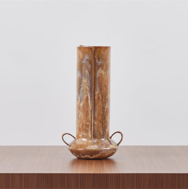 Medium Boule with Handles in Agate Glaze