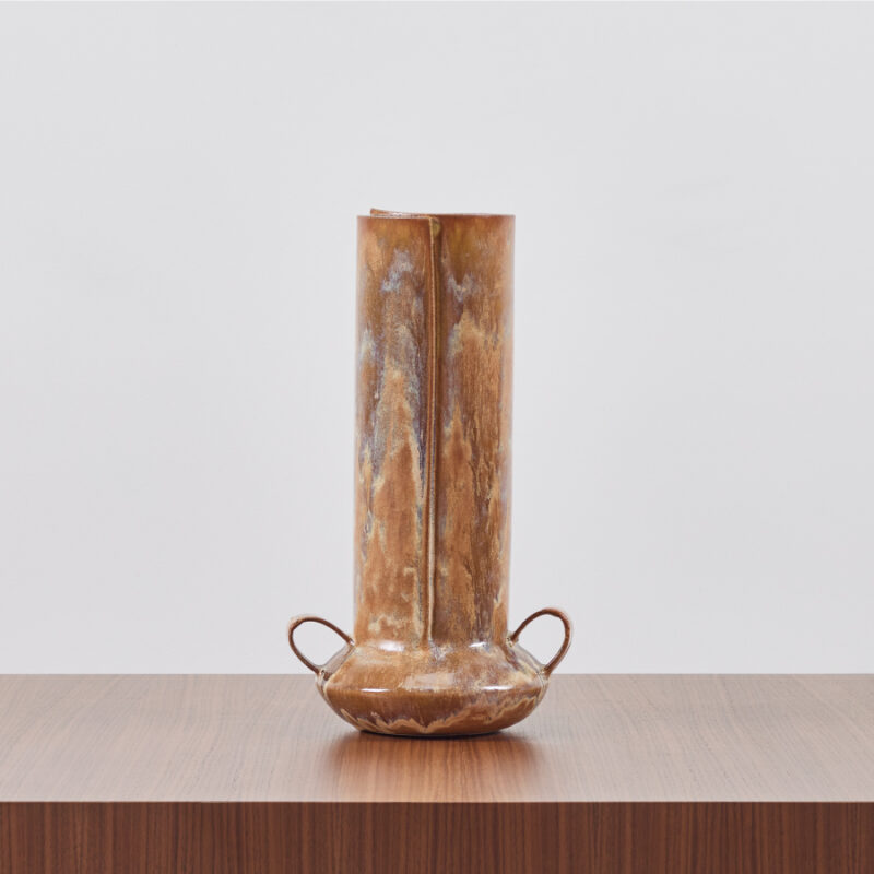 Medium Boule with Handles in Agate Glaze