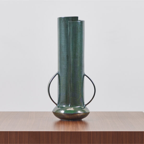 Boule with Handles in Verdigris