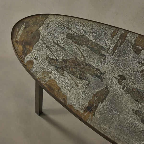 ‘Chan’ Coffee Table, Oval by Philip & Kelvin LaVerne