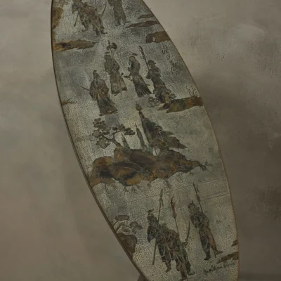 ‘Chan’ Coffee Table, Oval by Philip & Kelvin LaVerne