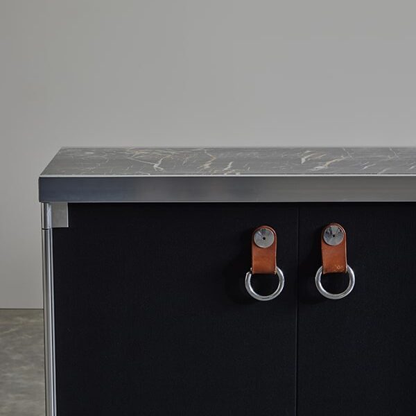 Pair of Noir Cabinets by Guido Faleschini for Hermes manufactured by Mariani