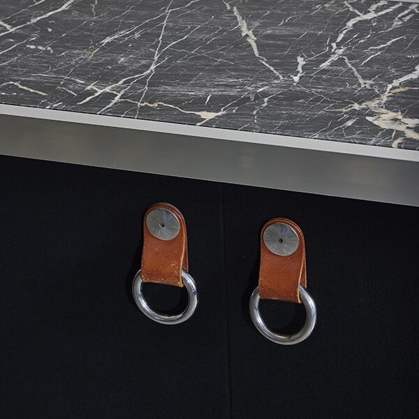 Pair of Noir Cabinets by Guido Faleschini for Hermes manufactured by Mariani