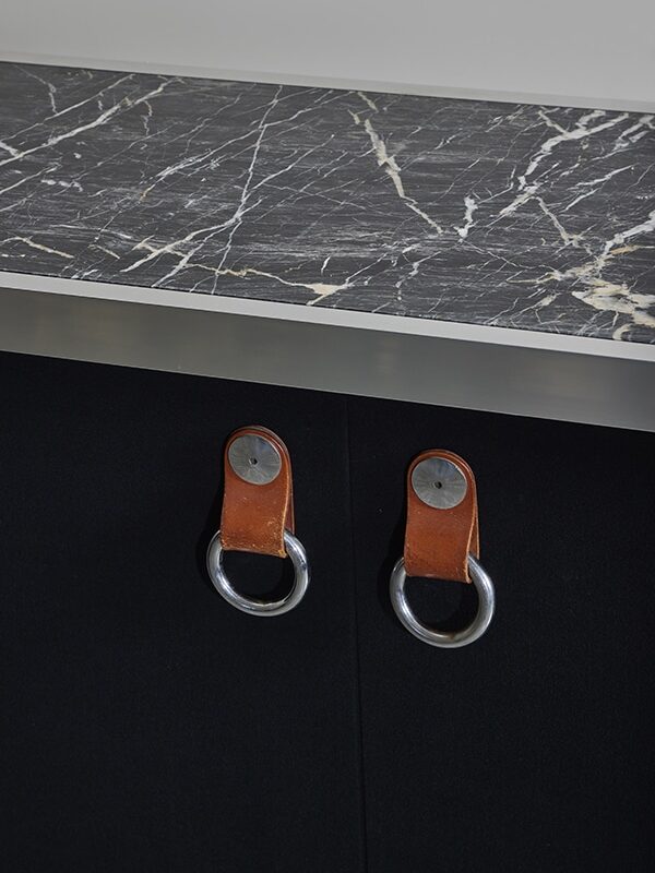 Pair of Noir Cabinets by Guido Faleschini for Hermes manufactured by Mariani