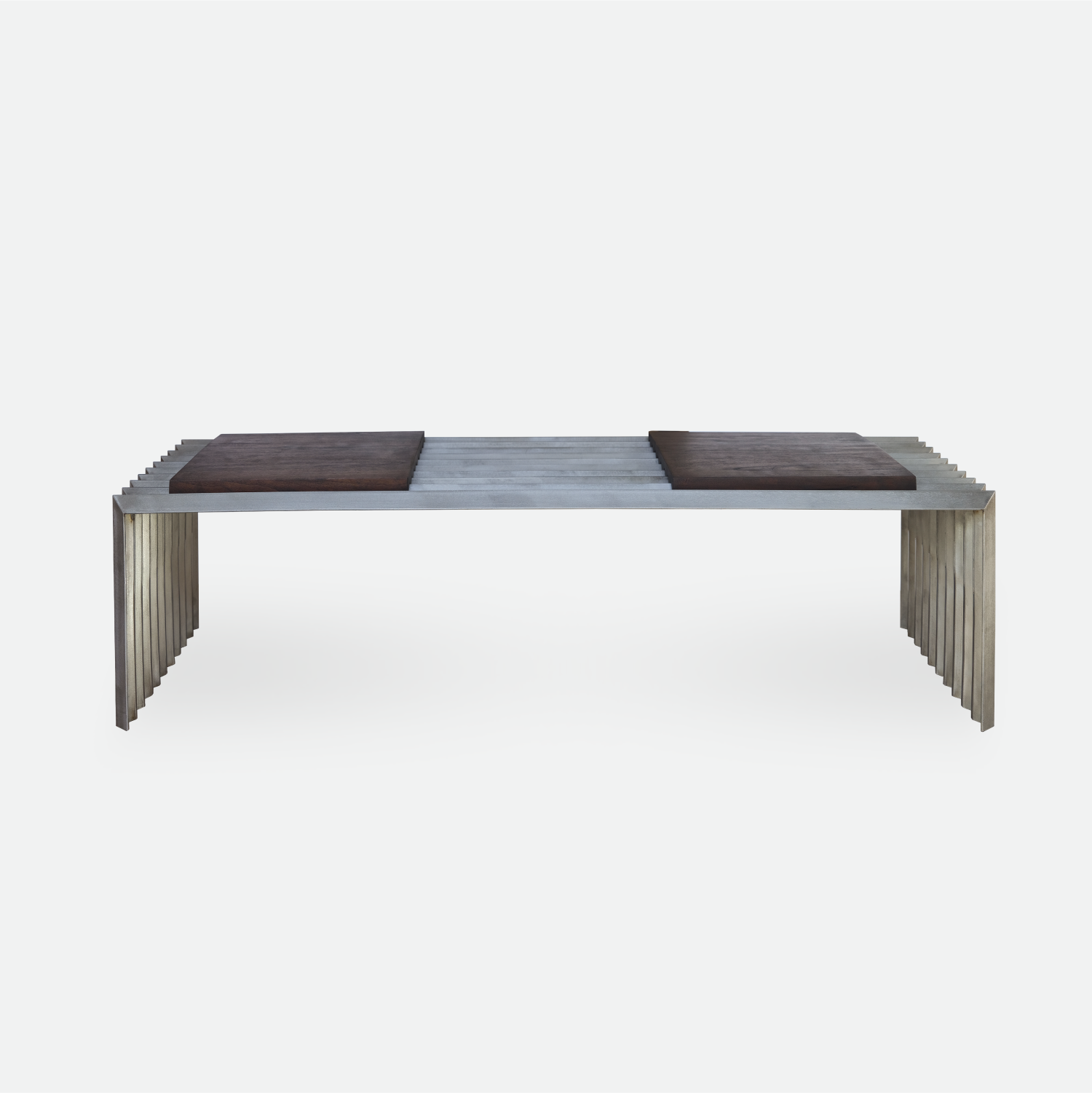 product page square_Corrugated Bench in Stainless Steel-