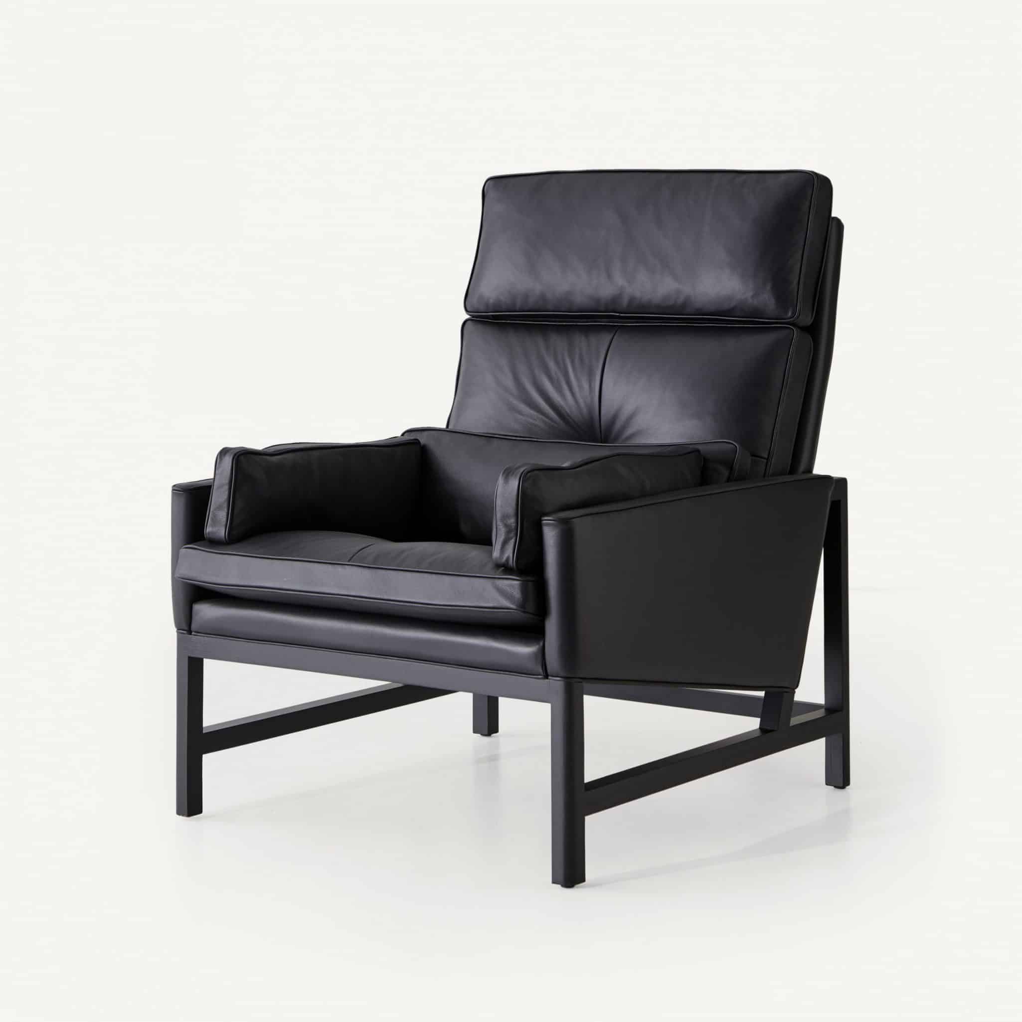 CB-510 High Back Lounge Chair_Ebonized Ash_Elmotique 99001 Black Leather_BassamFellows_01