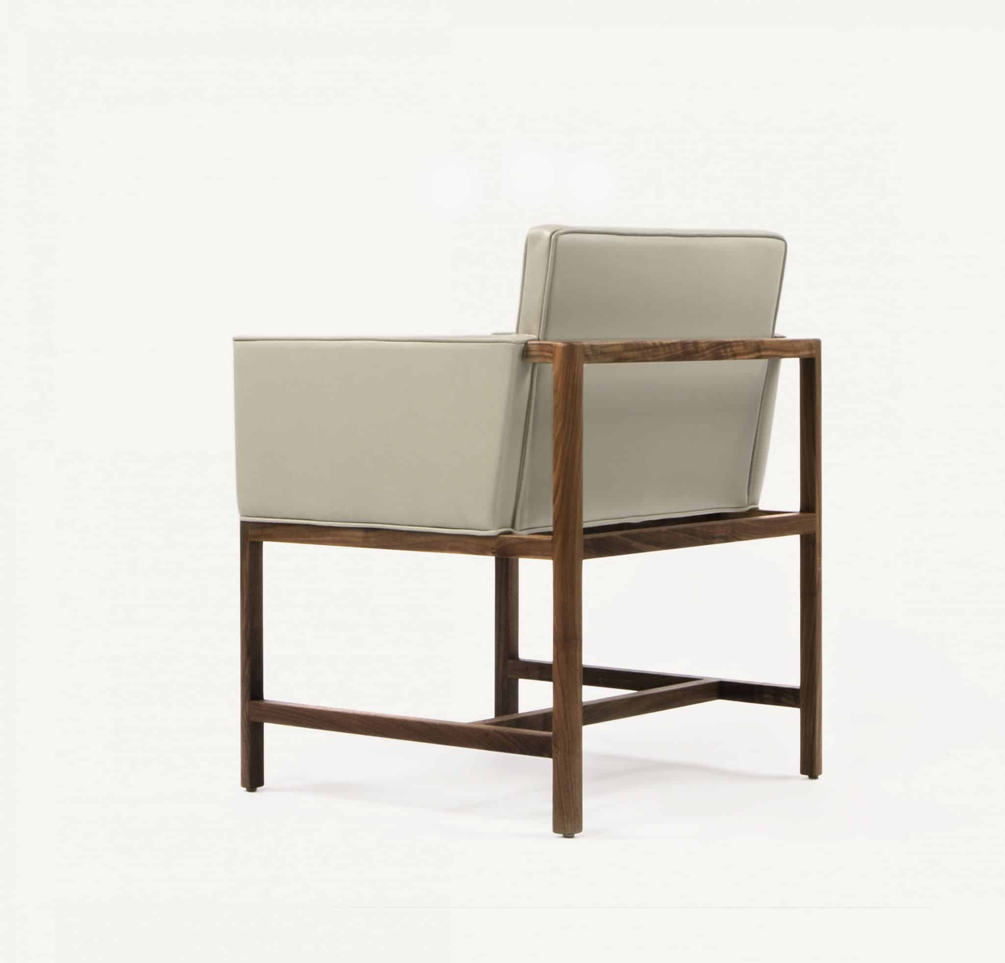 CB-540 Wood Frame Armchair_Solid Walnut_Grade B Leather Gray Beige_BassamFellows_03