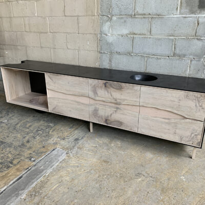 OUTSIDE IN Credenza with Wooden Legs – 96″