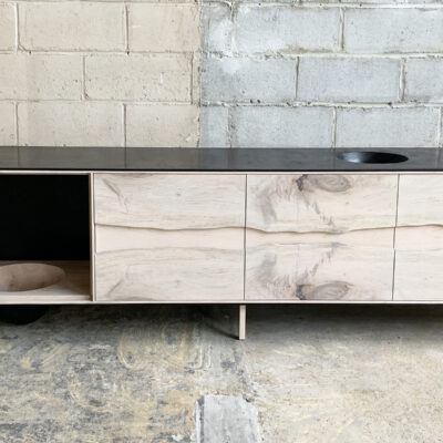 OUTSIDE IN Credenza with Wooden Legs – 96″