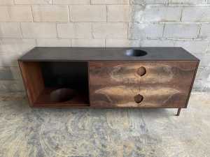 OUTSIDE IN Credenza with Wooden Legs – 73″