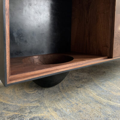 OUTSIDE IN Credenza with Wooden Legs – 73″