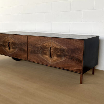 OUTSIDE IN Credenza with Wooden Legs – 86″