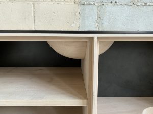 OUTSIDE IN Credenza with Metal Legs – 76″