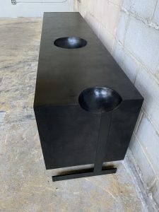 OUTSIDE IN Credenza with Metal Legs – 76″