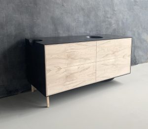 OUTSIDE IN Credenza with Wooden Legs – 58″ Dresser