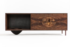 OUTSIDE IN Credenza with Wooden Legs – 72″ Dresser