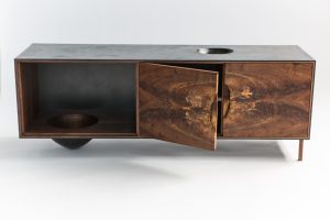 OUTSIDE IN Credenza with Wooden Legs – 72″ Dresser