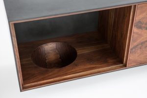 OUTSIDE IN Credenza with Wooden Legs – 72″ Dresser