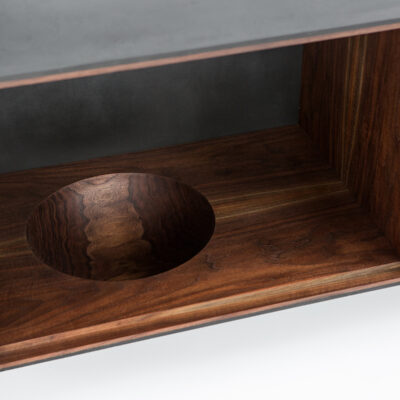 OUTSIDE IN Credenza with Wooden Legs – 72″ Dresser