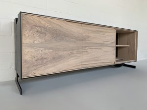 OUTSIDE IN Credenza with Metal Legs – 85″ Dresser