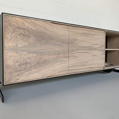 OUTSIDE IN Credenza with Metal Legs – 85″ Dresser