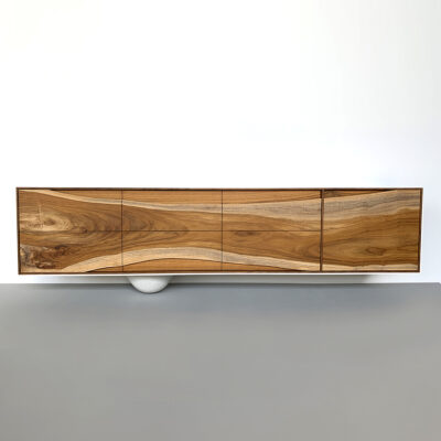 OUTSIDE IN Credenza in White – Wall Mounted 84″