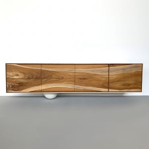 OUTSIDE IN Credenza in White – Wall Mounted 84″