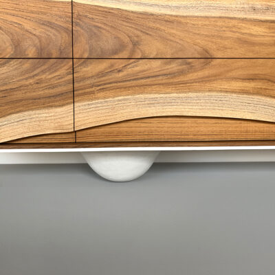 OUTSIDE IN Credenza in White – Wall Mounted 84″