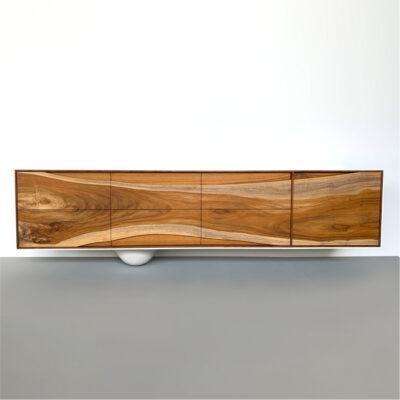 OUTSIDE IN Credenza in White - Wall Mounted 84"