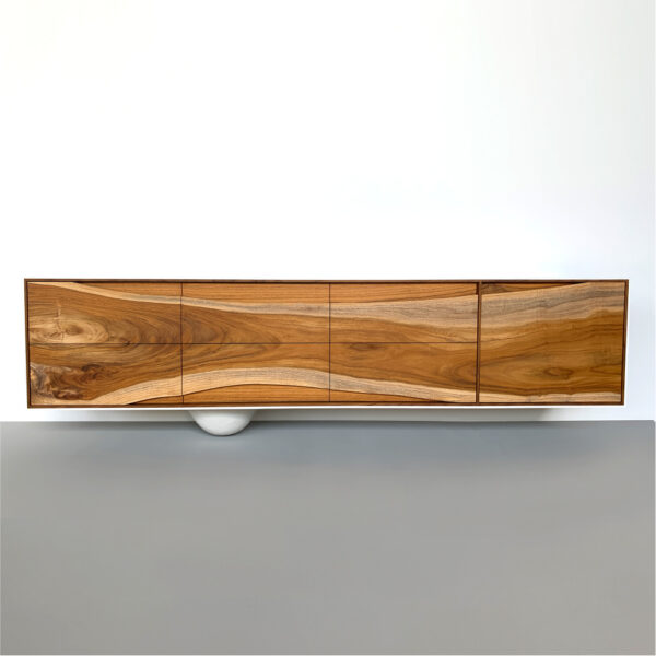 OUTSIDE IN Credenza in White – Wall Mounted 84″