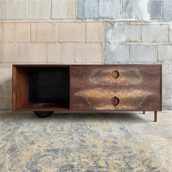 OUTSIDE IN Credenza with Wooden Legs – 73″