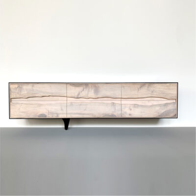 OUTSIDE IN Credenza in Black - Wall Mounted 84"
