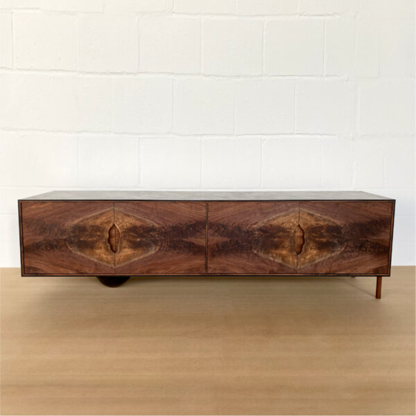 OUTSIDE IN Credenza with Wooden Legs – 86″
