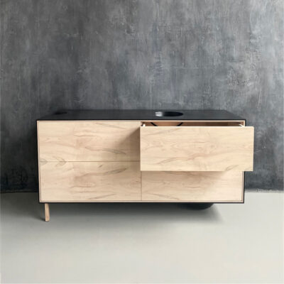 OUTSIDE IN Credenza with Wooden Legs - 58" Dresser