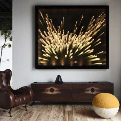 OUTSIDE IN Credenza in Black – Metal Legs 86″