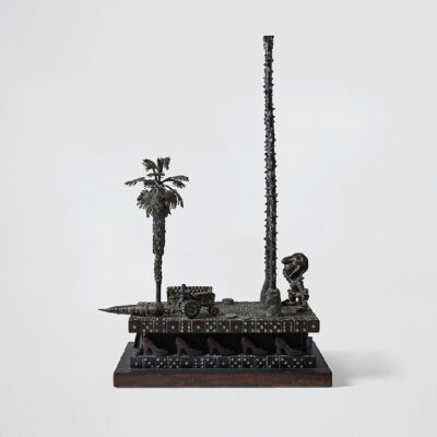 Game Board Bronze Sculpture by Michael Bishop
