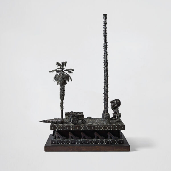 Game Board Bronze Sculpture by Michael Bishop