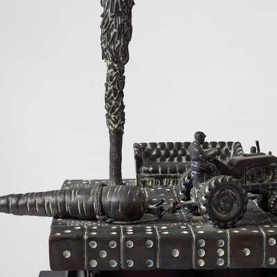 Game Board Bronze Sculpture by Michael Bishop